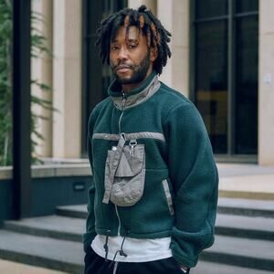 Reese Cooper Pyrophyte Fleece Jacket Dark Green Men’s Designer Streetwear - XL